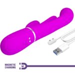 PRETTY LOVE - SHANIA VIBRATORE TRIPLO CONIGLIO MULTIFUNZIONE ROSA - immagine 6