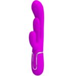 PRETTY LOVE - SHANIA VIBRATORE TRIPLO CONIGLIO MULTIFUNZIONE ROSA