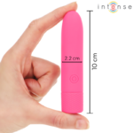 INTENSE - SYMONE USB RICARICABILE VIBRANTE BULLET 8 VIBRAZIONI ROSA 10 X 2,2 CM - immagine 4