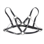 SUBBLIME - 953713 CINTURA PUNK BONDAGE FIBBIA METALLO NERA TAGLIA UNICA - immagine 4
