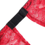 SUBBLIME - 953898 CAMICIA DA NOTTE IN SETA E PIZZO + SLIP ROSSO S/M - immagine 13
