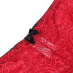 SUBBLIME - 953904 CAMICIA DA NOTTE IN SETA E PIZZO + SLIP ROSSO L/XL - immagine 11