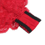 SUBBLIME - 953904 CAMICIA DA NOTTE IN SETA E PIZZO + SLIP ROSSO L/XL - immagine 12