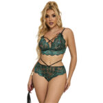SUBBLIME - 954086 REGGISENO + SLIP PIZZO VERDE S/M - immagine 4