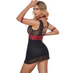 SUBBLIME - 954437 ABITO BONDAGE IN PIZZO NERO L/XL - immagine 2