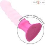 INTENSE - VIBRATORE CINDY TAGLIA L DESIGN A SPIRALE 10 VIBRAZIONI ROSA TELECOMANDO - immagine 6