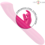INTENSE - JULIETA VIBRATORE CONIGLIO 18,6 CM 10 VIBRAZIONI ROSA - immagine 5