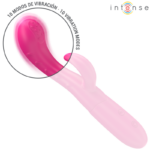 INTENSE - VIBRATORE AMARA CON LINGUA STIMOLANTE 10 VIBRAZIONI ROSA - immagine 3