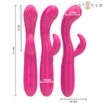 INTENSE - VIBRATORE AMARA CON LINGUA STIMOLANTE 10 VIBRAZIONI ROSA - immagine 2