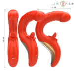 INTENSE - PAULINA VIBRATORE E STIMOLATORE A FORMA DI U ROSSO - immagine 3