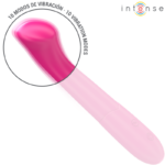 INTENSE - PATY VIBRATORE 19 CM FLESSIBILE 10 VIBRAZIONI MODELLO 2 ROSA - immagine 3