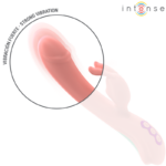 INTENSE - RACHEL RABBIT VIBRATOR 5 VIBRAZIONI ROSA - immagine 3