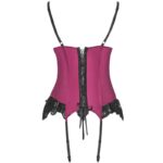 LIVCO CORSETTI FASHION - AGRAFENA CF 90436 CORSETTO + PERIZOMA BORDEAUX S/M - immagine 5