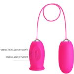 PRETTY LOVE - Ovulo vibrante a forma di margherita + lingua stimolante per il clitoride ROSA - immagine 6