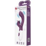 PRETTY LOVE - BUTTERFLY KISS VIBRATORE RABBIT E STIMOLATORE PUNTO G VIOLA - immagine 6
