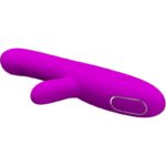 PRETTY LOVE - ANGELIQUE VIBRATORE MULTIFUNZIONE + STIMOLATORE CLITORIDE VIOLA - immagine 2