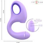INTENSE - VIBRATORE E STIMOLATORE BAXTER VIOLA - immagine 5