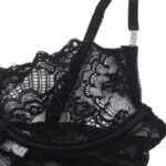 SUBBLIME - 954185 BABYDOLL IN PIZZO CON SPALLINE REGOLABILI NERO S/M - immagine 8