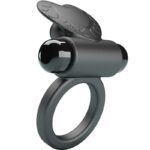 PRETTY LOVE - DEBONAIRE ANELLO VIBRANTE CONIGLIO 10 VIBRAZIONI NERO - immagine 3