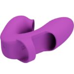 PRETTY LOVE - VIBRATORE DA DITA ATHENA CON STIMOLATORE CLITORIDEO VIOLA - immagine 3