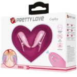 PRETTY LOVE - MORSETTI PER CAPEZZOLI CAILEY 10 VIBRAZIONI TELECOMANDO ROSA - immagine 8
