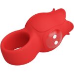 PRETTY LOVE - VIBRATORE A DITA A FORMA DI ROSA JAE 10 VIBRAZIONI ROSSO - immagine 5