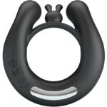 PRETTY LOVE - ANELLO VIBRANTE DAHLIA + STIMOLATORE CLITORIDEO 12 VIBRAZIONI NERO - immagine 2