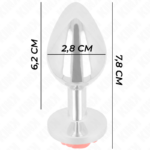 KINK - PLUG ANALE ROSA ROSSO TAGLIA S - immagine 4