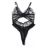 SUBBLIME - 955229 BODY TRASPARENTE CON PIZZO CAVATO NERO L/XL - immagine 6