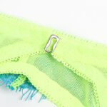 SUBBLIME - 955311 COMPLETO REGGISENO CON PIZZO E LINEE GIARRETRICI VERDE E BLU S/M - immagine 10