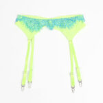 SUBBLIME - 955328 COMPLETO REGGISENO CON PIZZO E LINEE GIARRETRICI VERDE E BLU L/XL - immagine 13