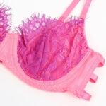SUBBLIME - 955366 COMPLETO REGGISENO CON PIZZO E LINEE DI GIARRETTIERA ROSA E VIOLA L/XL - immagine 10