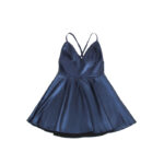 SUBBLIME - 955410 ABITO CON SPALLINE IN PELLE BLU S/M - immagine 7