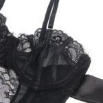 SUBBLIME - 955502 BODY IN PIZZO CON FIOCCHI E GIARRETTIERE NERO L/XL - immagine 7