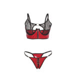 SUBBLIME - 955533 REGGISENO IN VERNICE ROSSA CON CERNIERA E REGGISENO A RETINO S/M - immagine 4