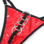 SUBBLIME - 955540 REGGISENO IN VERNICE ROSSA CON CERNIERA E REGGISENO A RETINO L/XL - immagine 7
