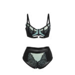 SUBBLIME - 955564 REGGISENO IN VERNICE VERDE CON CERNIERA IN RETE L/XL - immagine 5