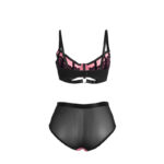 SUBBLIME - 955571 SET REGGISENO IN VERNICE ROSA CON CERNIERA E REGGISENO A RETINO S/M - immagine 7