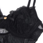 SUBBLIME - 955618 BODY IN PIZZO CON CHIUSURA INFERIORE NERO S/M - immagine 7