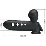 PRETTY LOVE - MANICOTTO PER PENE CRANE CON AIRBAG NERO - immagine 12