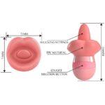 PRETTY LOVE - STIMOLATORE PER CLITORIDE LINGUA KYLEE 10 VIBRAZIONI ROSA NUDO - immagine 7