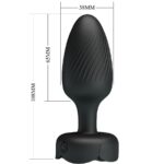 PRETTY LOVE - VARIAN PLUG ANALE CON LUCE LED NERO 10,8 CM - immagine 6