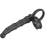 PRETTY LOVE - TATUM ANELLO PER PENE VIBRANTE CON TAPPO 10 VIBRAZIONI NERO - immagine 3