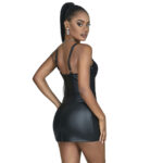 SUBBLIME - 957568 VESTIDO DE CUERO CON CREMALLERA NEGRO S/M - immagine 4