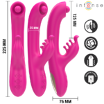 INTENSE - CHRISTINA VIBRATORE MULTIFUNZIONE RABBIT 22,5 CM ROSA - immagine 3
