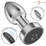 INTENSE - PLUG ANALE 10 VIBRAZIONI METALLO CON TELECOMANDO S - immagine 3
