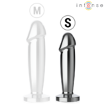 INTENSE - ANAL PLUG 10 VIBRAZIONI DILDO METALLO CON TELECOMANDO S - immagine 6