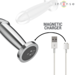 INTENSE - ANAL PLUG 10 VIBRAZIONI DILDO METALLO CON TELECOMANDO S - immagine 7