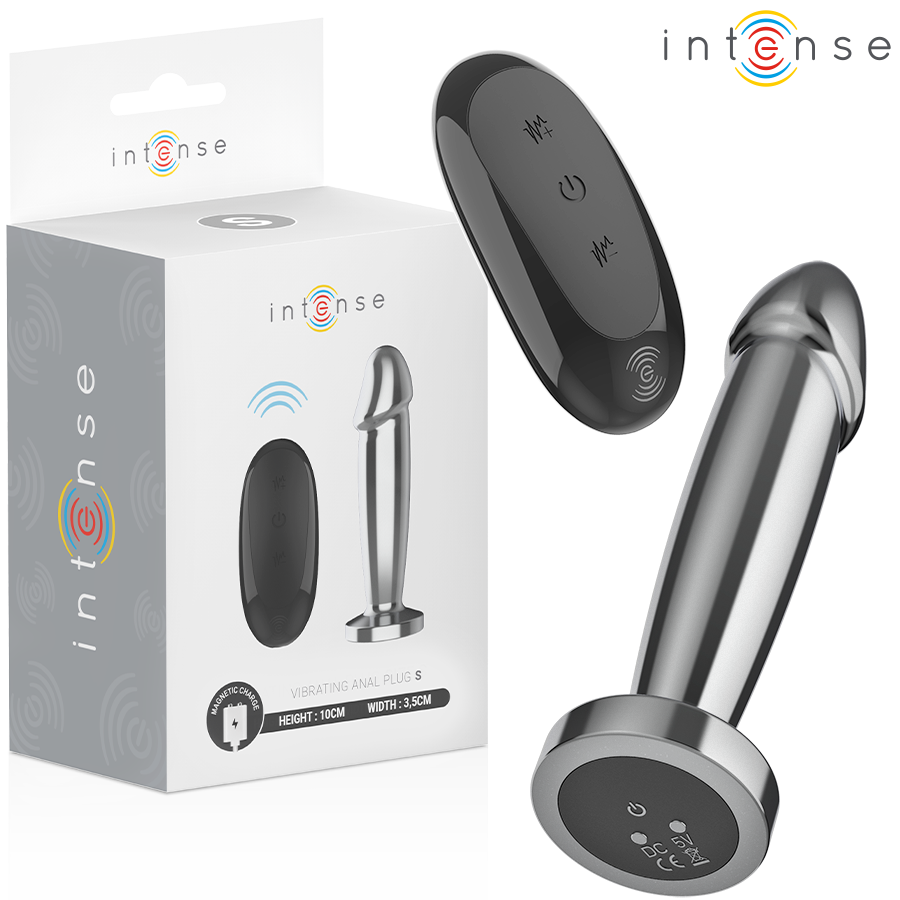img_206429_b9236f70d4d83e024e152097d0cd4e03_1.png INTENSE - ANAL PLUG 10 VIBRAZIONI DILDO METALLO CON TELECOMANDO S - immagine 1