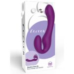 XOCOON - VIBRATORE 2 IN 1 STRAPLESS STRAP-ON CON TELECOMANDO VIOLA - immagine 16